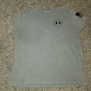 Women's Under Armour Freedom Gray Short Sleeve Tee